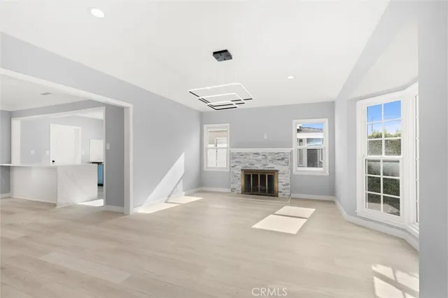 a view of a livingroom with a fireplace