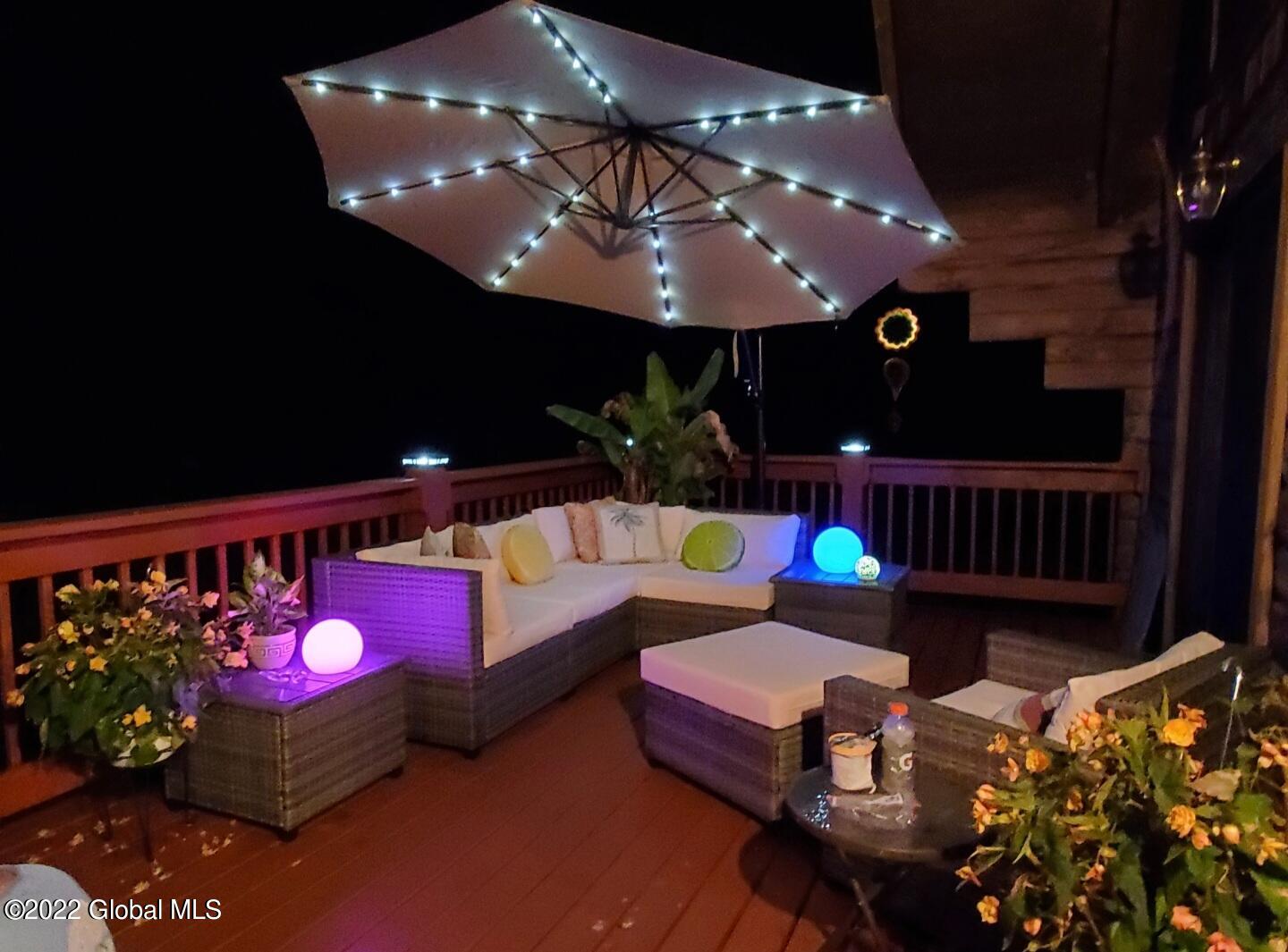 2569 Phillips Road Castleton-on-Hudson, NY 12033 - Photo 48 of 59 Deck @ Night