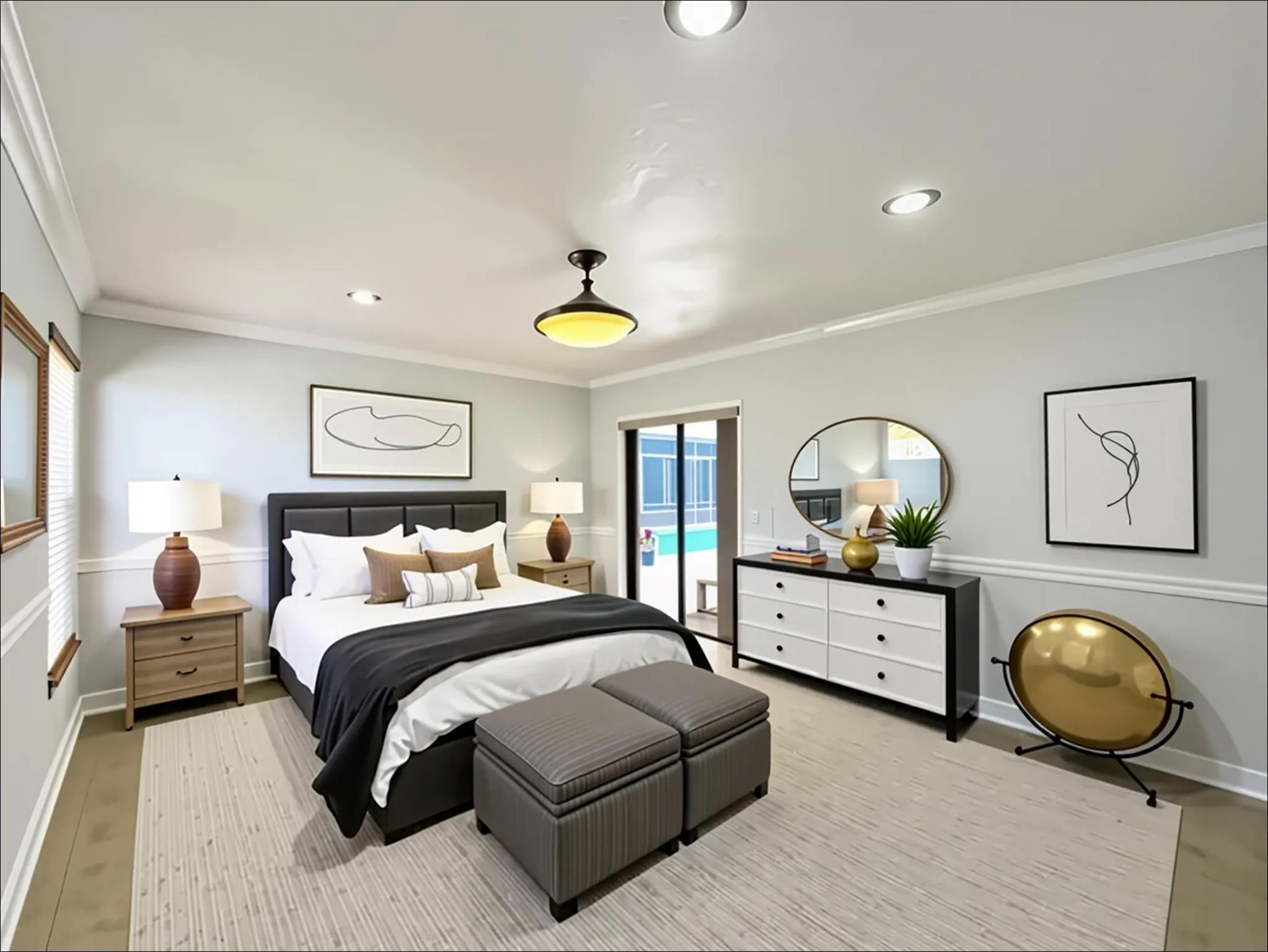 9811 Majorca Place Boca Raton, FL 33434 - Photo 8 of 12 a bedroom with bed and window