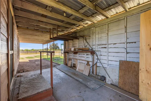 a view of a storage room