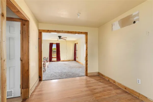 a view of an empty room