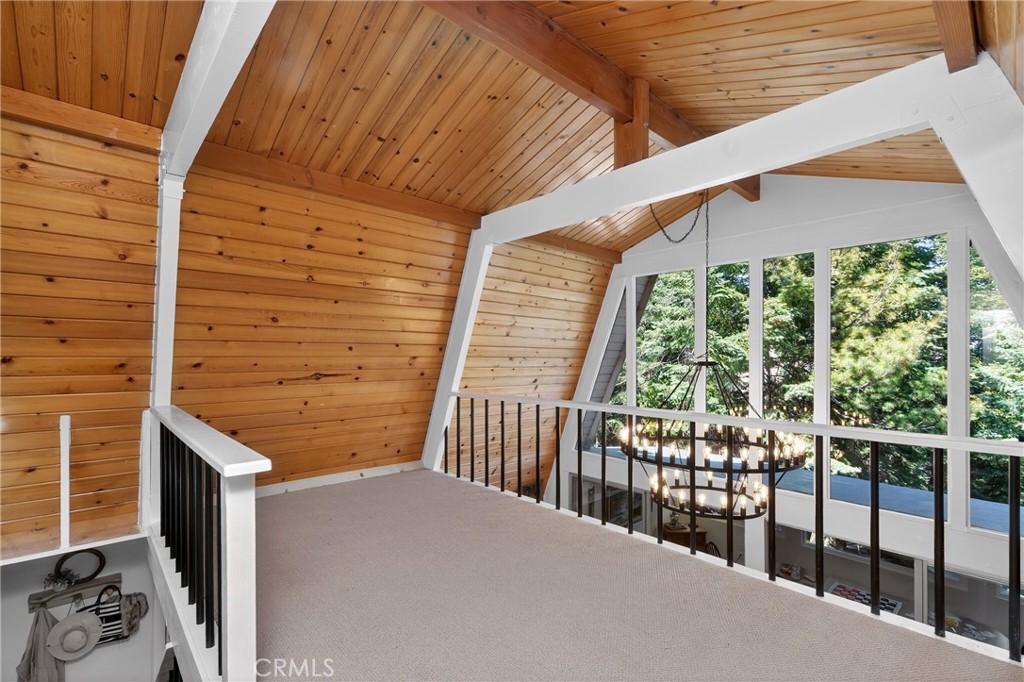 26980 Everest Road Lake Arrowhead, CA 92391 - Photo 26 of 49 a balcony view with a outdoor space