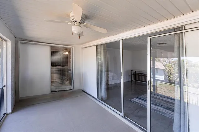 a view of a room with an outdoor space