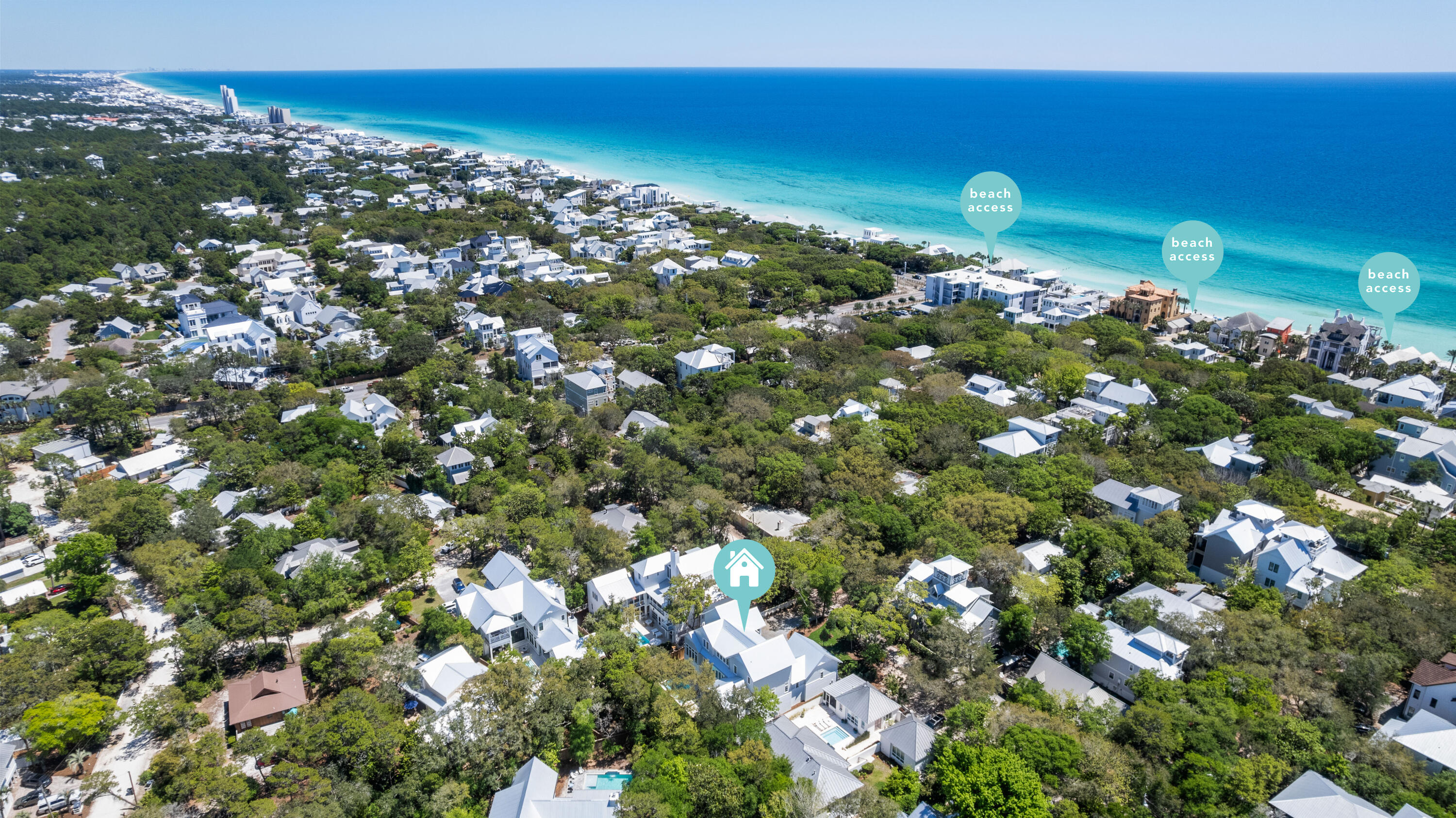 128 Forest Street Santa Rosa Beach, FL 32459 - Photo 80 of 83 Aerial to Beah Accesses