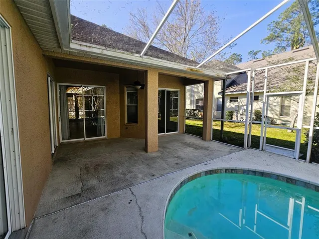 a view of a house with porch and wooden floor