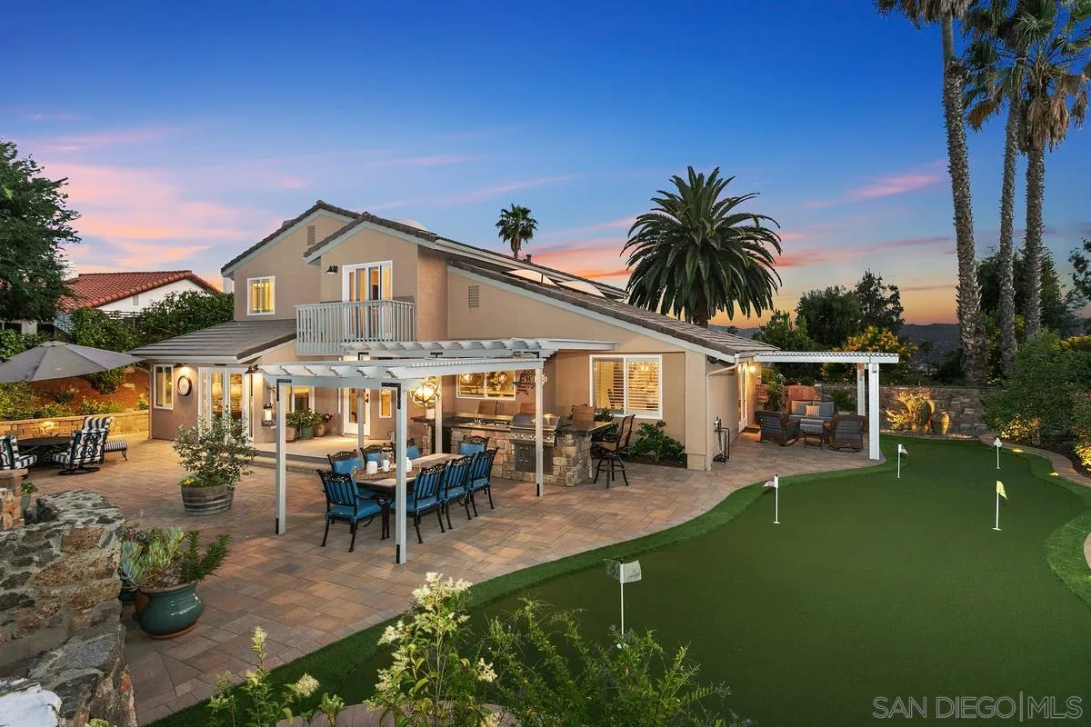 3526 Avenida Sierra Escondido, CA 92029 - Photo 30 of 36 a front view of a house with garden and sitting area