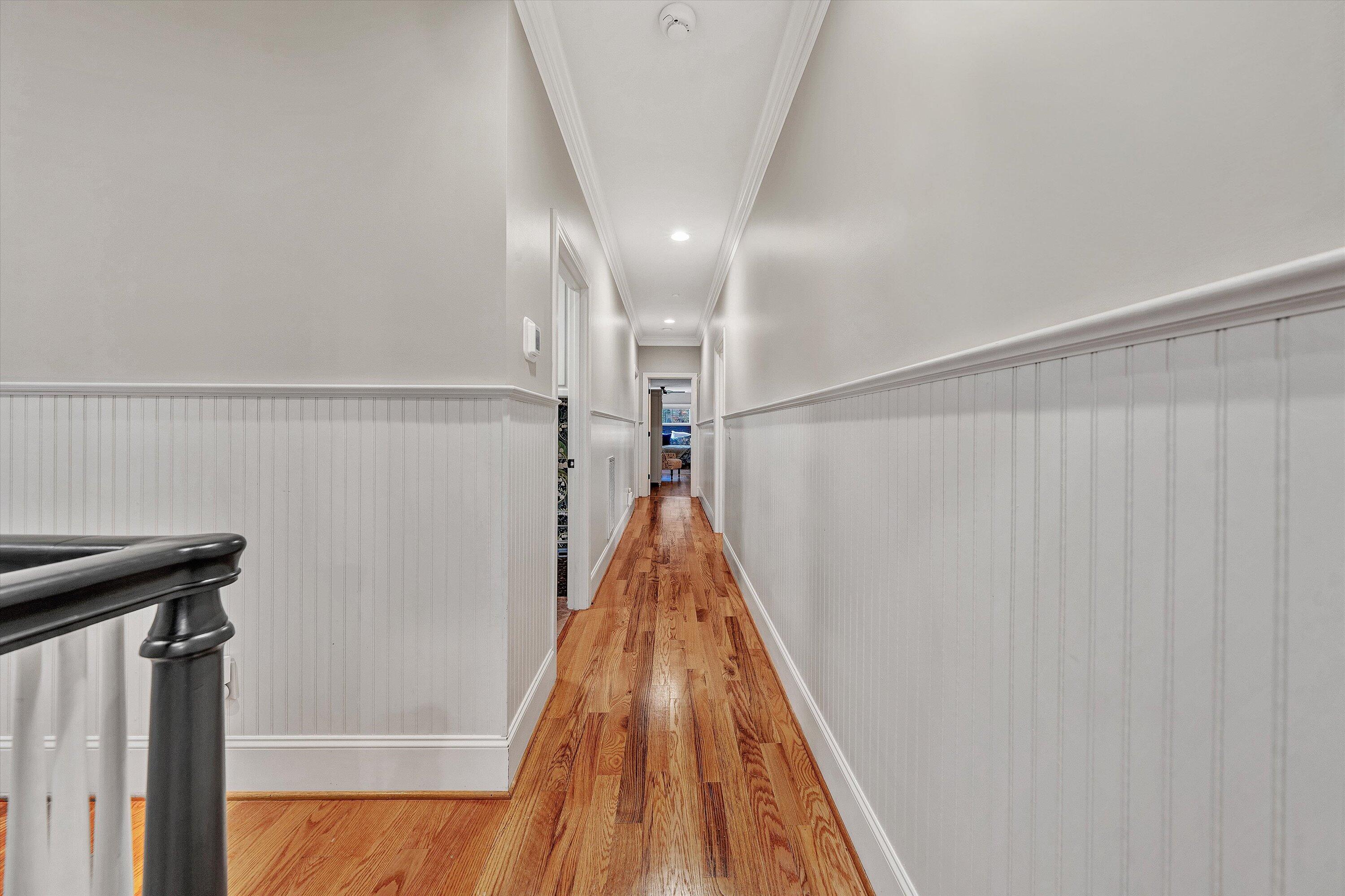 5431 Ridgelea Estates Drive Roanoke, VA 24018 - Photo 46 of 71 a view of a hallway with wooden floor and staircase