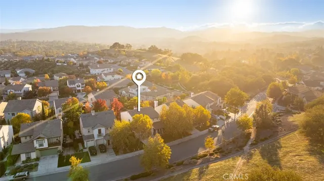 a view of city and mountain