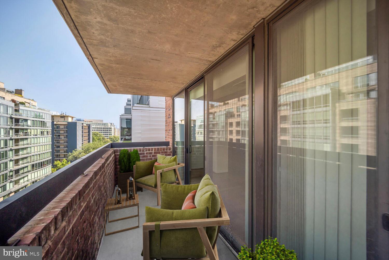 1140 23rd Street Northwest, Unit 903 Washington, DC 20037 - Photo 16 of 28 Virtual Furnished Balcony