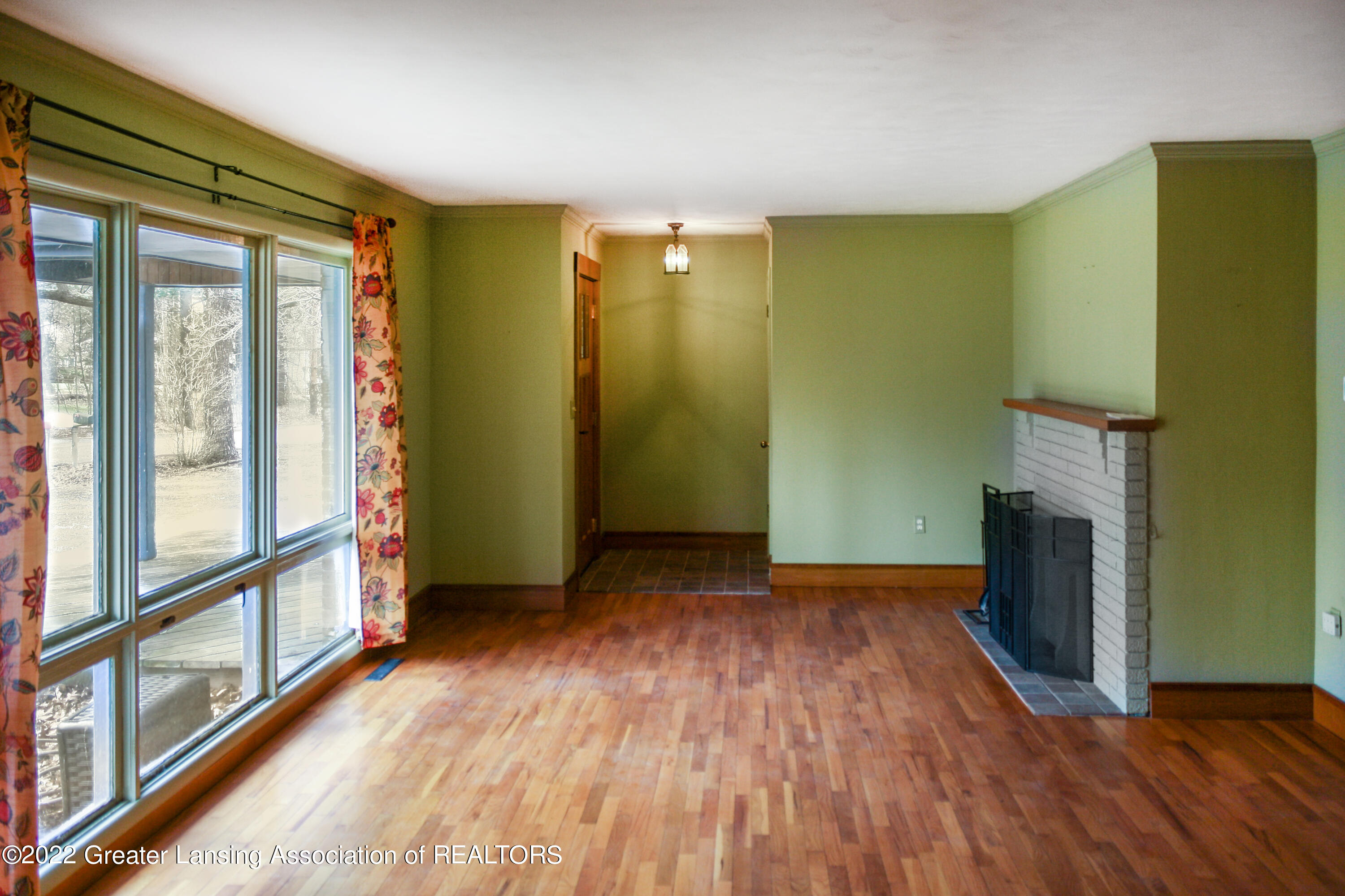 4215 Hulett Road Okemos, MI 48864 - Photo 6 of 46 Living Room with Fireplace