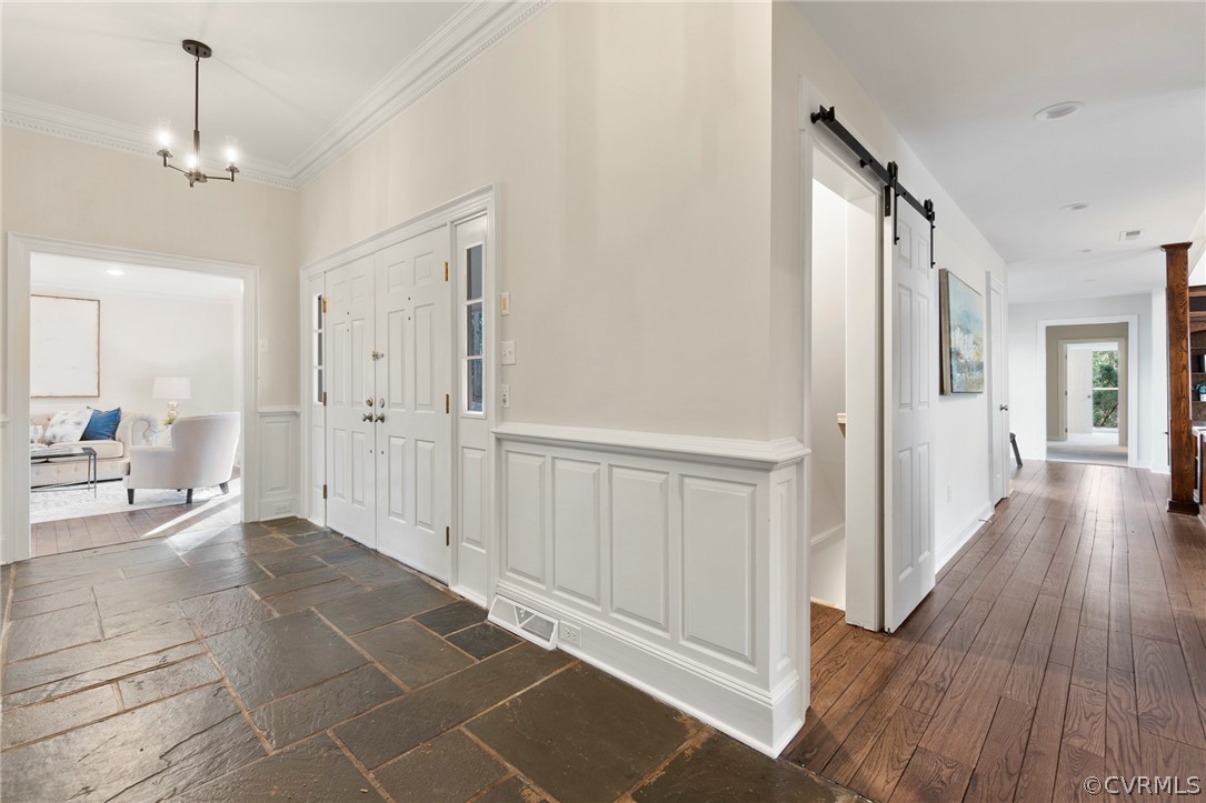 4620 Crossgate Road Chester, VA 23831 - Photo 5 of 49 Dramatic entry Foyer with original bluestone flooring