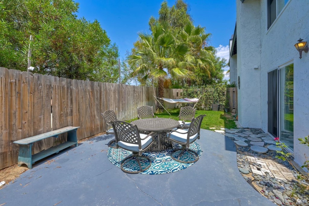 2425-27 Torrejon Place Carlsbad, CA 92009 - Photo 23 of 59 a view of backyard with outdoor seating and green space