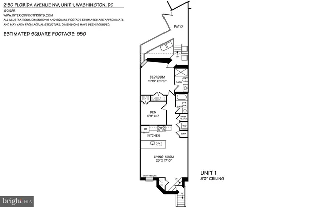 $599,000 | 2150 Florida Avenue Northwest, Unit 1, Washington, DC 20008