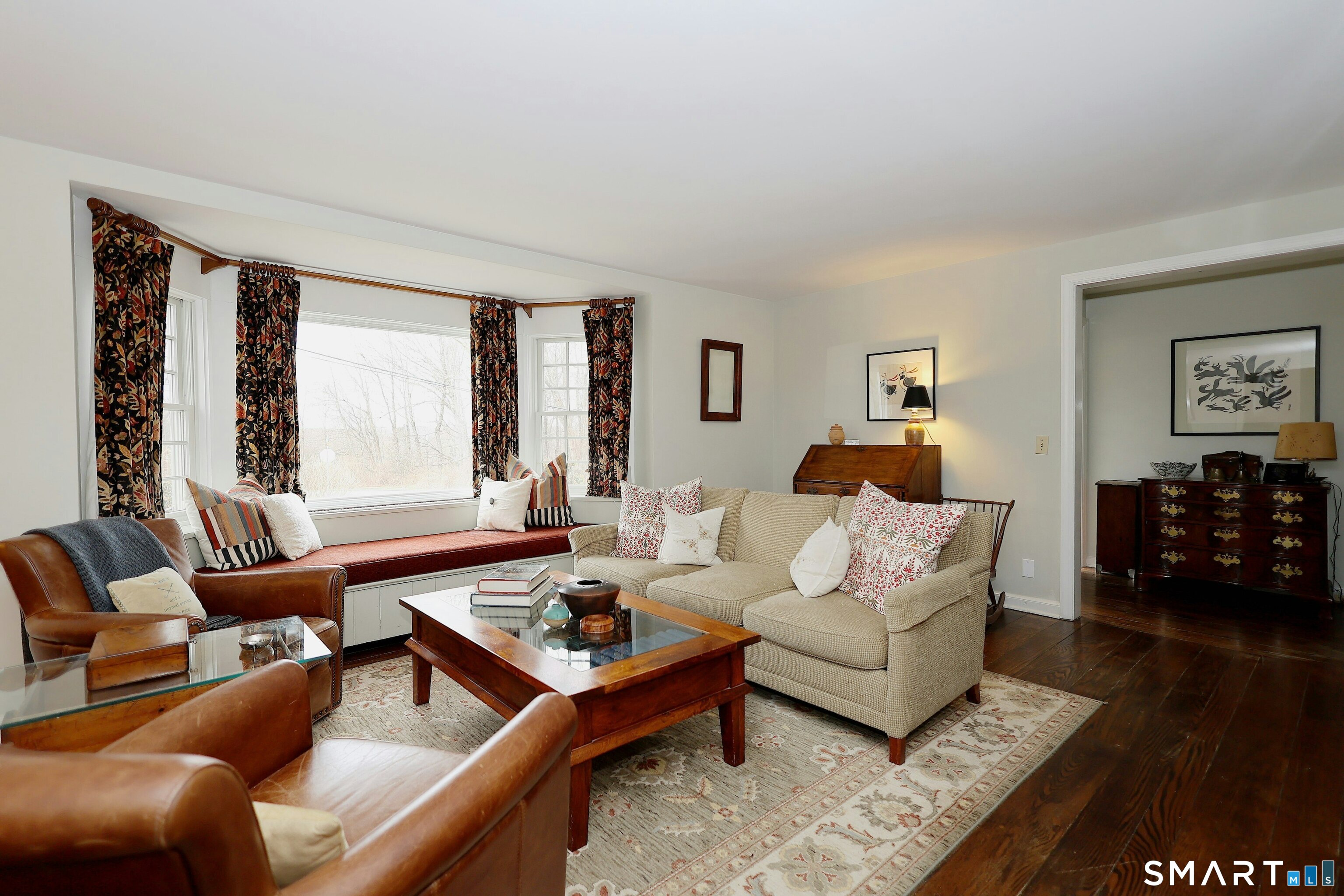 172 Gallows Hill Road Redding, CT 06896 - Photo 13 of 40 a living room with furniture and a large window
