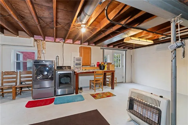 a view of storage and utility room