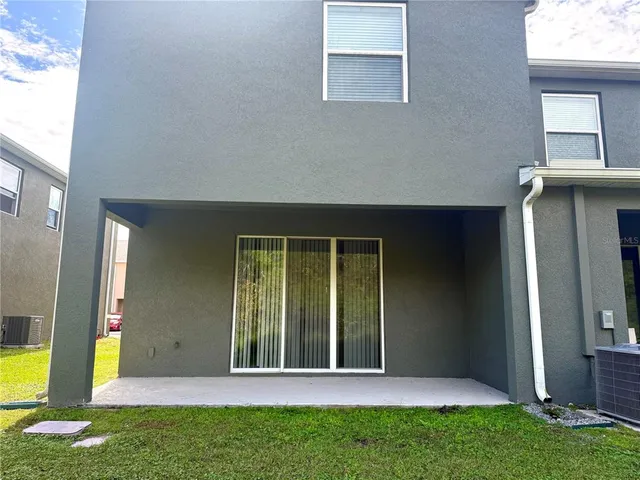 a view of a playground with a swimming pool