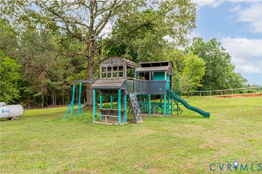1474 Welsh Tract Road Charlotte Court House, VA 23923 - Photo 39 of 48 Expansive grassy yard featuring a multi-level play