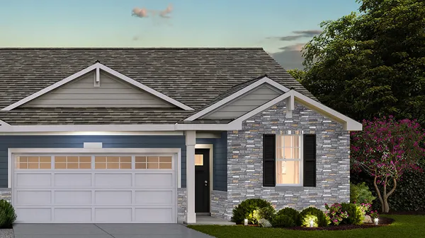 a front view of a house