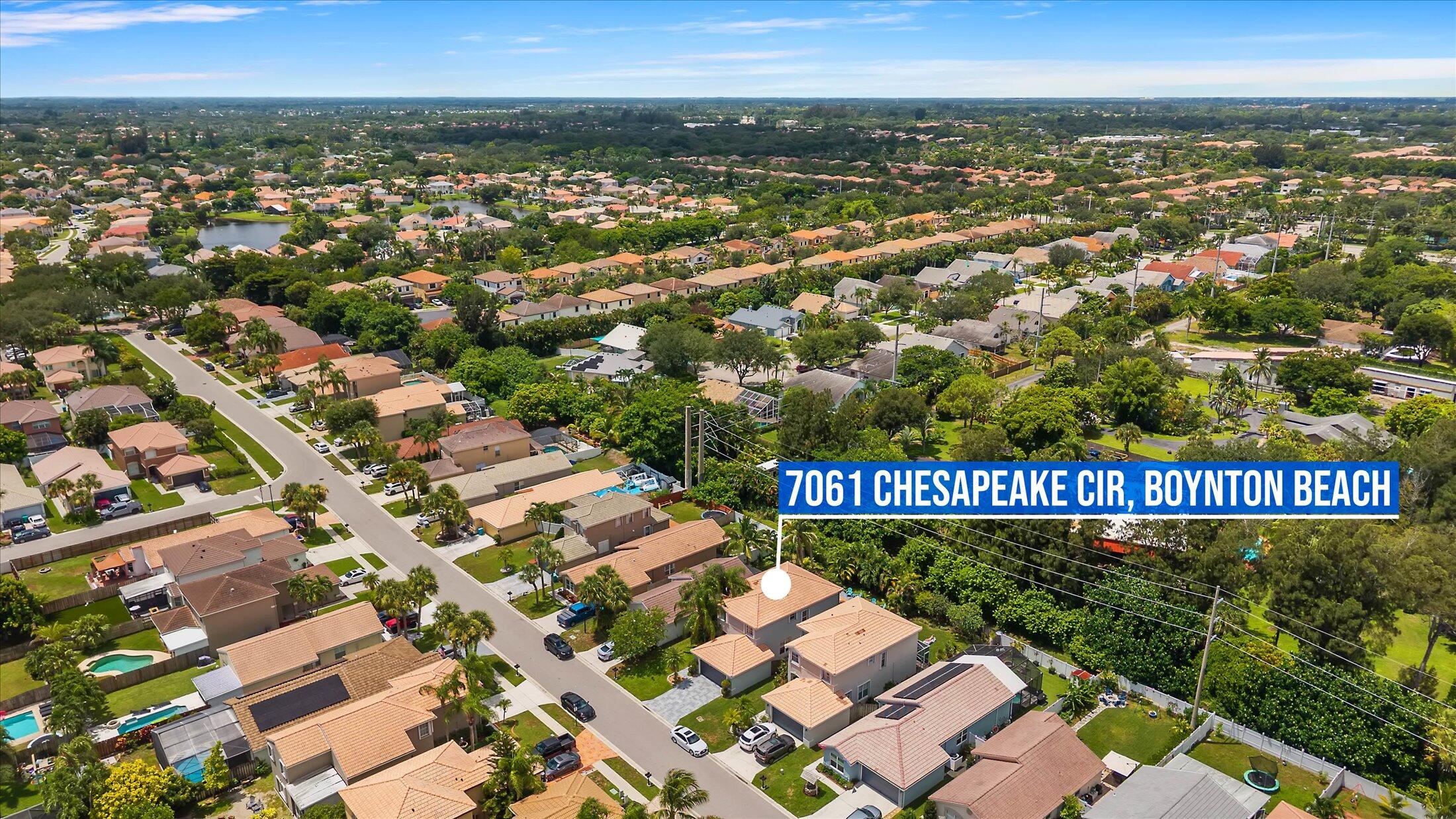 7061 Chesapeake Circle Boynton Beach, FL 33436 - Photo 45 of 51 an aerial view of a city