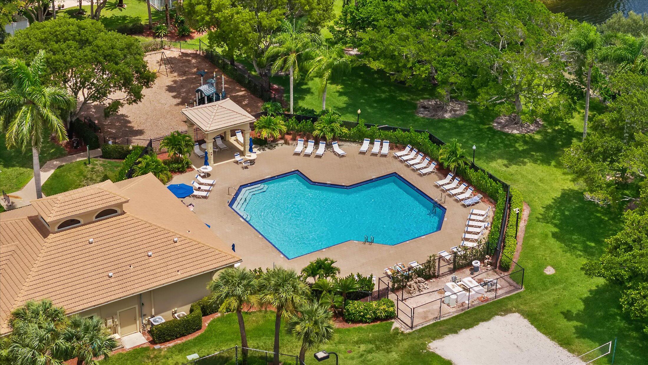 7061 Chesapeake Circle Boynton Beach, FL 33436 - Photo 51 of 51 an aerial view of a house with outdoor space