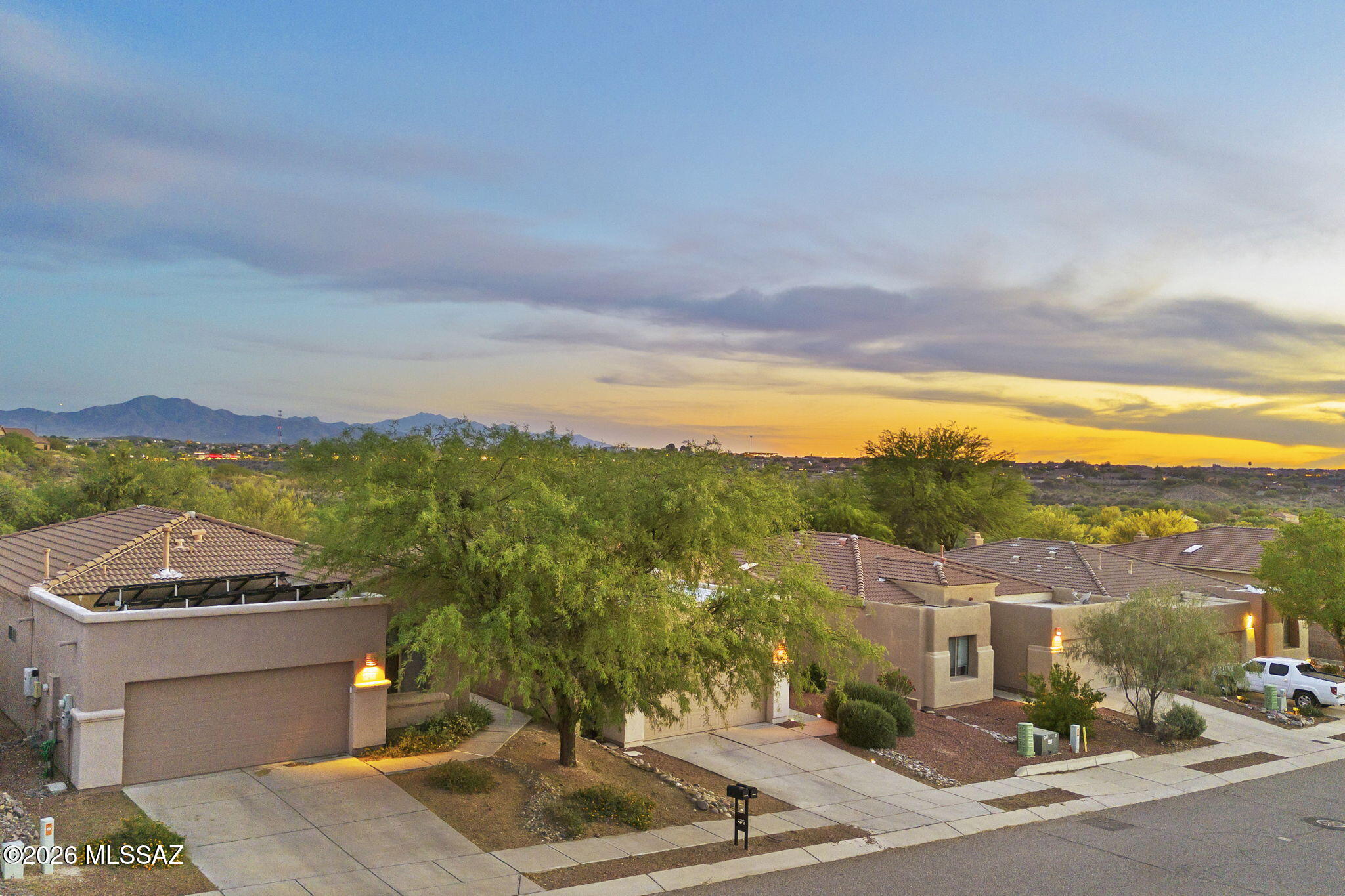 13668 East High Plains Ranch Street Vail, AZ 85641 - Photo 6 of 51 a view of a city from a terrace