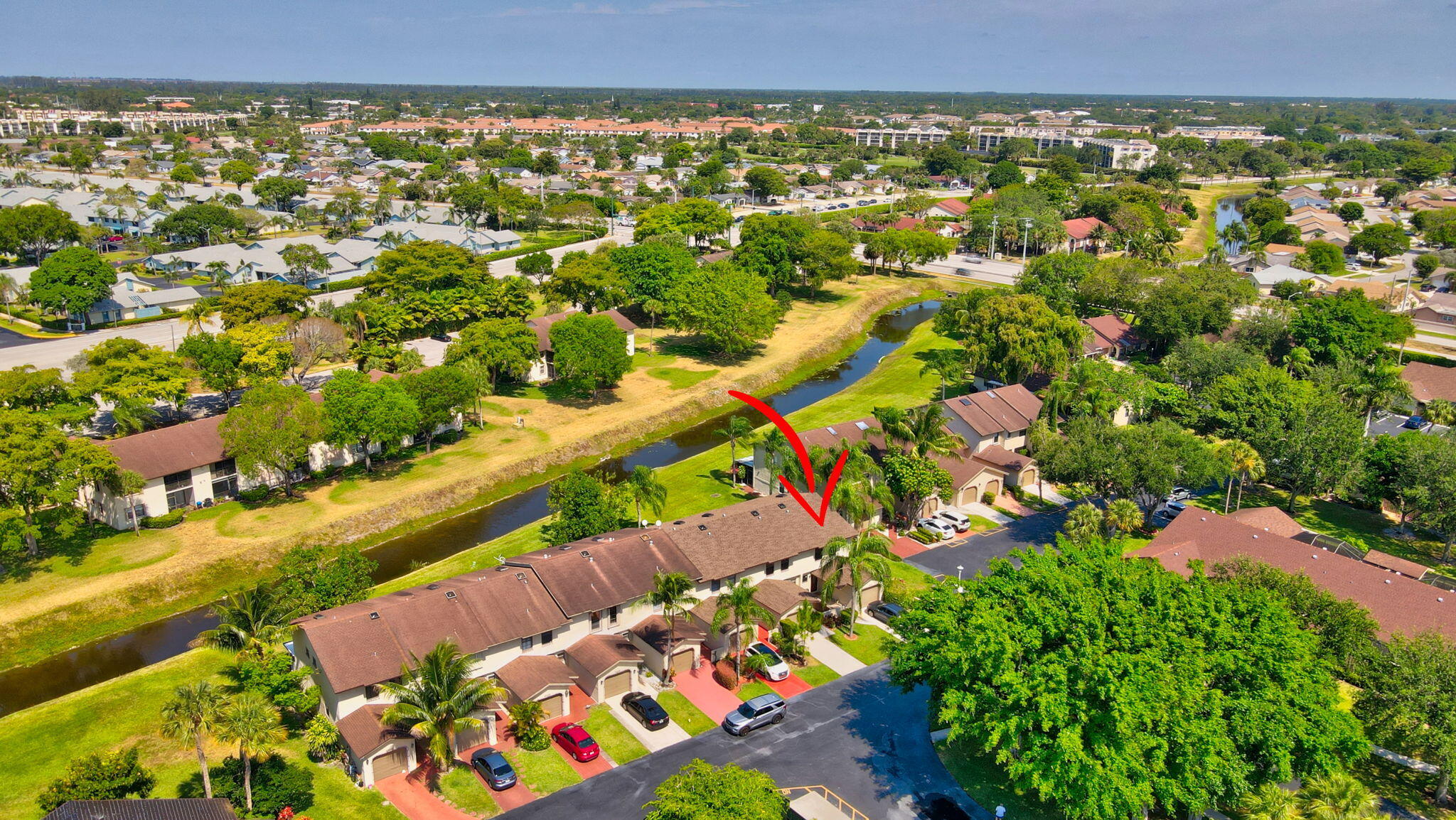 23359 Southwest 55th Way, Unit H Boca Raton, FL 33433 - Photo 11 of 41 aerial view roof townhome - Copy