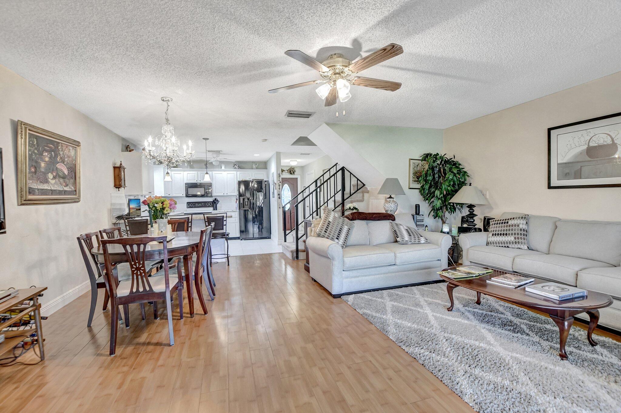 23359 Southwest 55th Way, Unit H Boca Raton, FL 33433 - Photo 20 of 41 Living area and kitchen