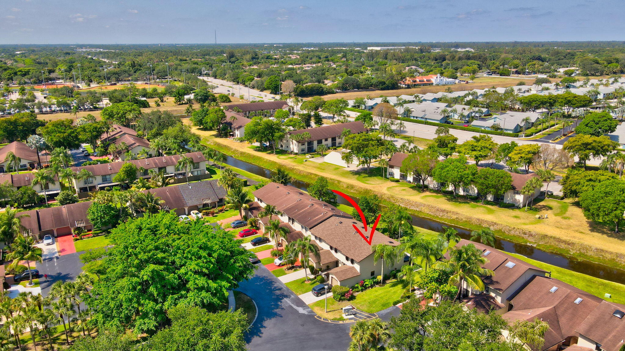 23359 Southwest 55th Way, Unit H Boca Raton, FL 33433 - Photo 3 of 41 Townhome aerial view