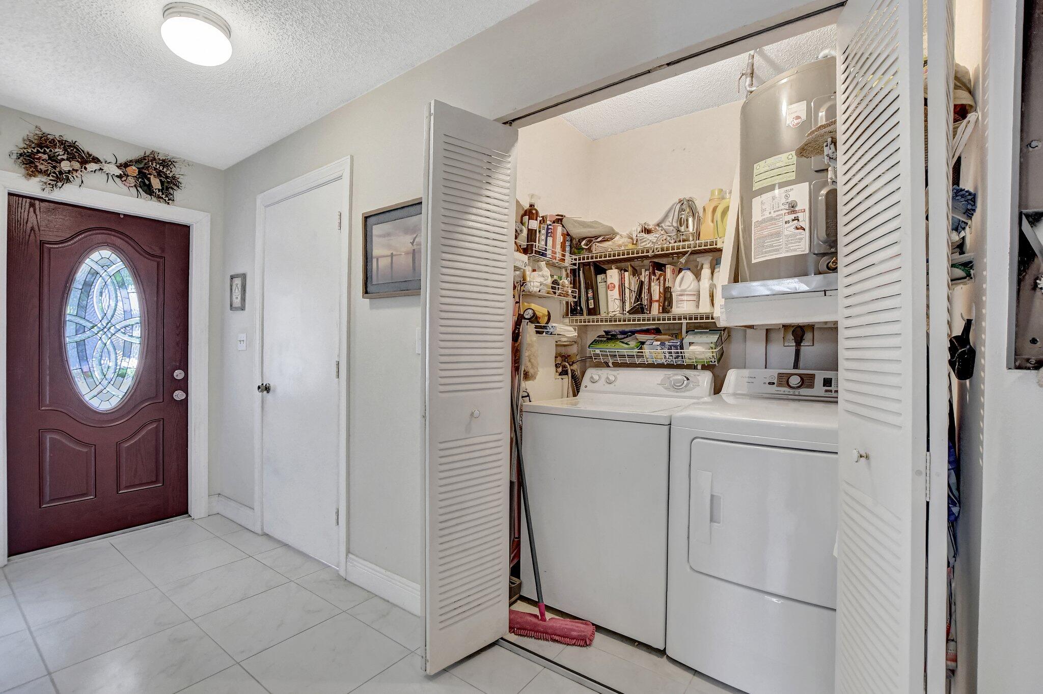 23359 Southwest 55th Way, Unit H Boca Raton, FL 33433 - Photo 10 of 41 Downstairs Laundry