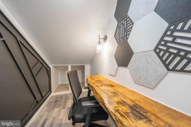 a view of balcony with furniture