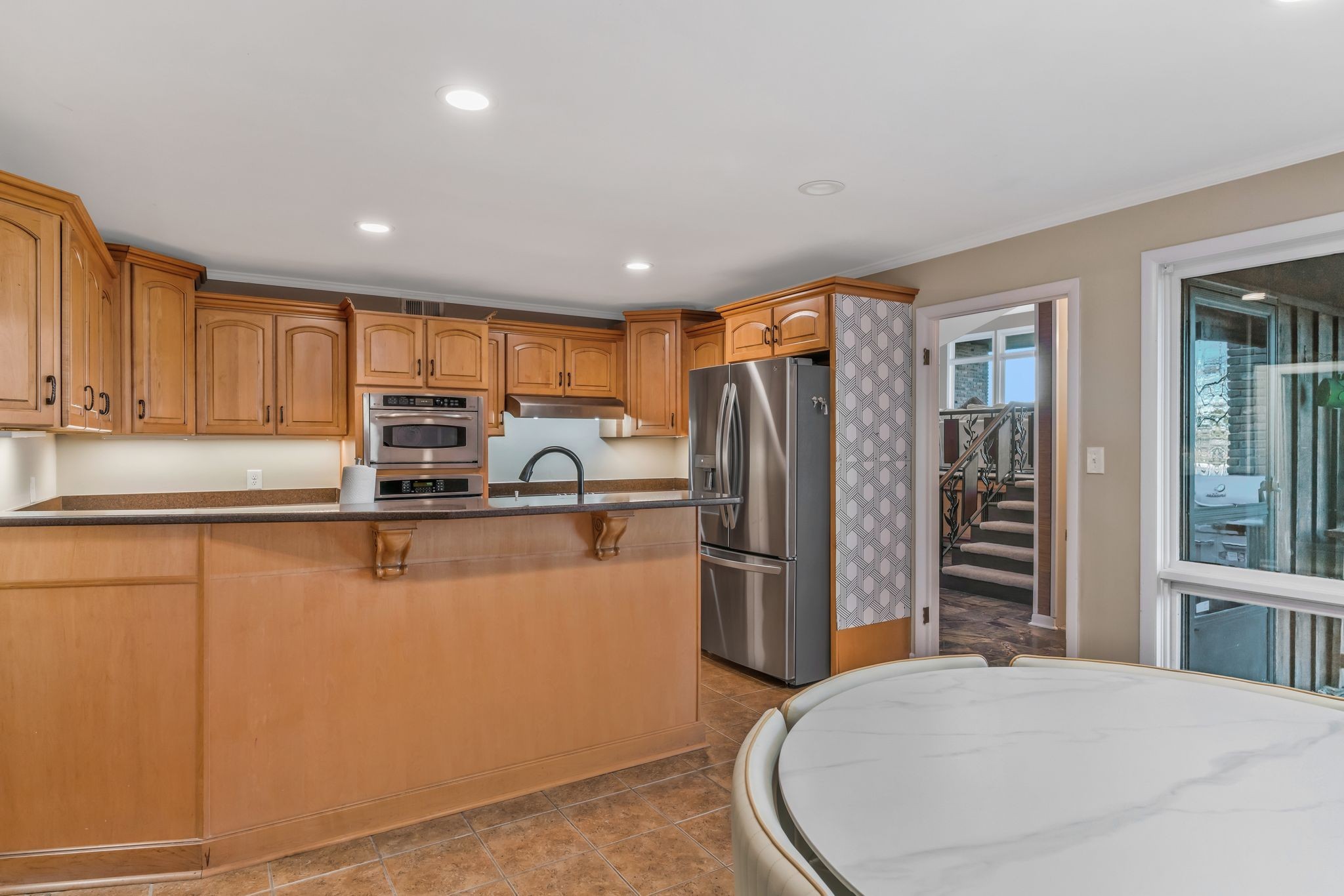 4 Hidden Acres Lebanon, TN 37087 - Photo 19 of 77 a kitchen with stainless steel appliances a refrigerator sink and microwave