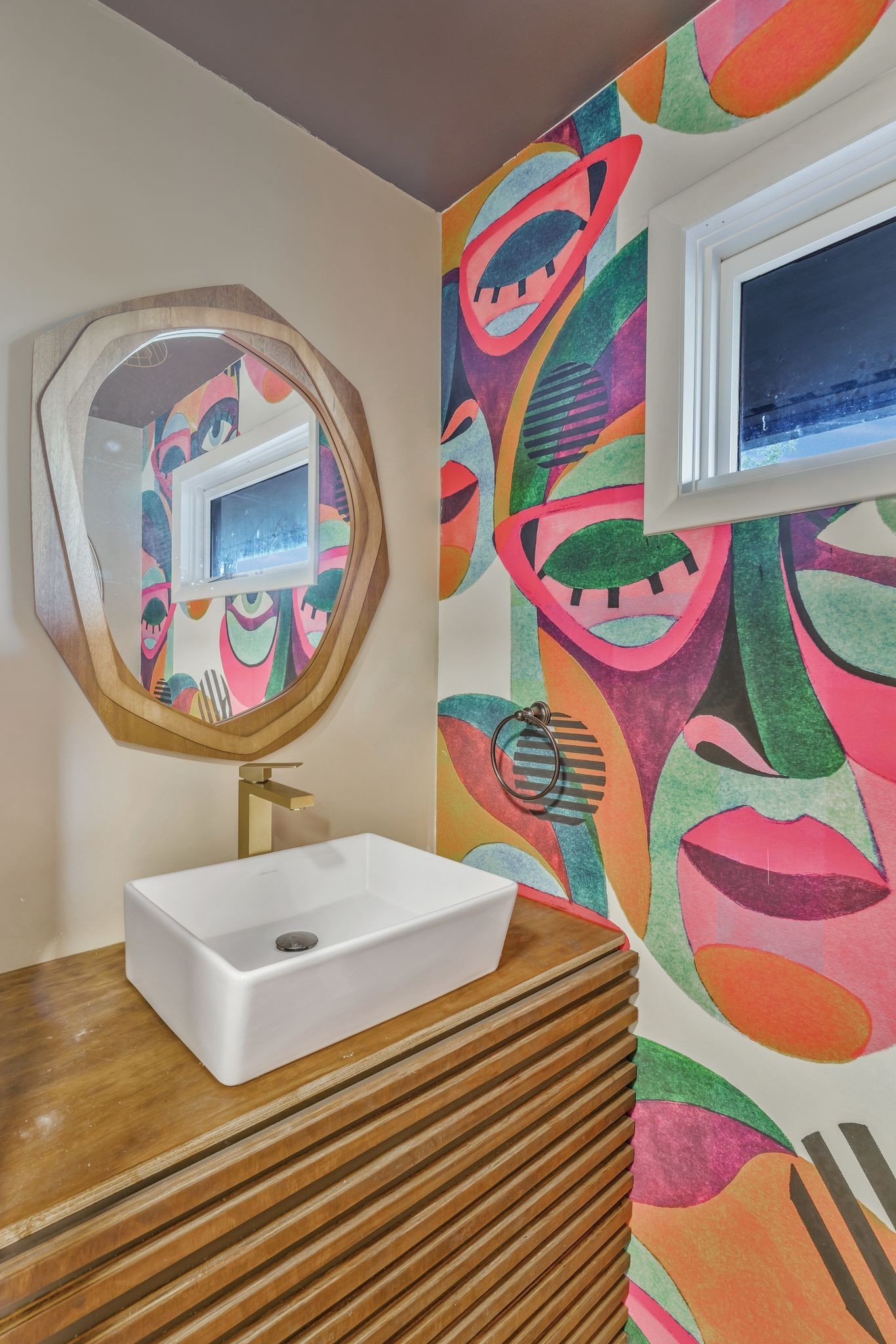 4 Hidden Acres Lebanon, TN 37087 - Photo 23 of 77 a bathroom with a sink and mirror with painted walls