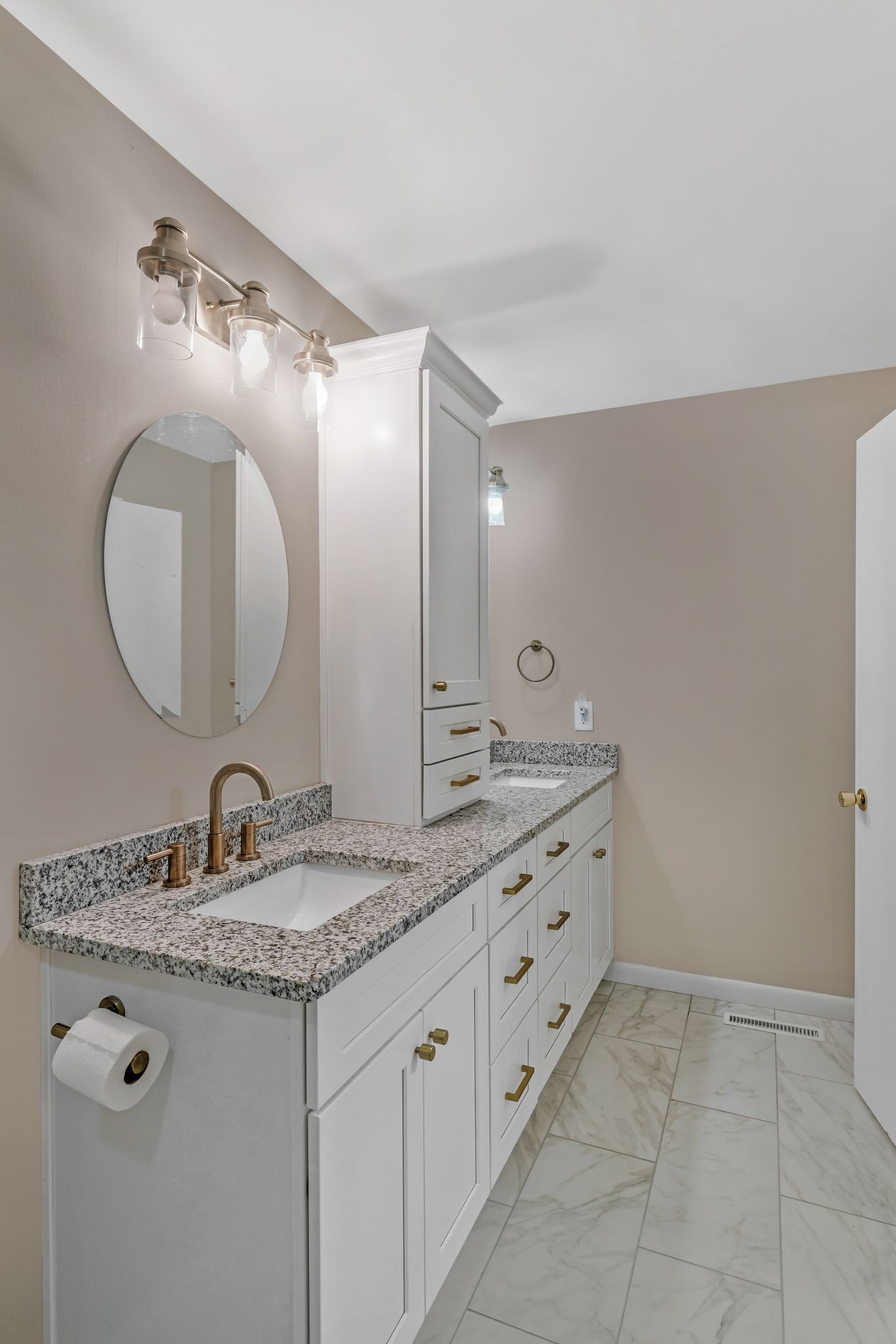 4 Hidden Acres Lebanon, TN 37087 - Photo 28 of 77 a bathroom with a granite countertop double vanity and a mirror