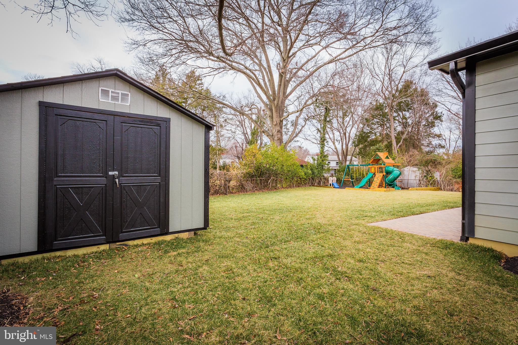 1610 Baltimore Road Alexandria, VA 22308 - Photo 43 of 45 Spacious backyard with play area and shed.