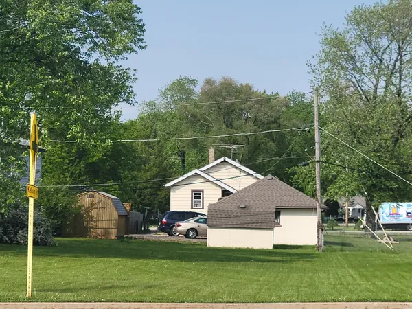 a aerial view of a house