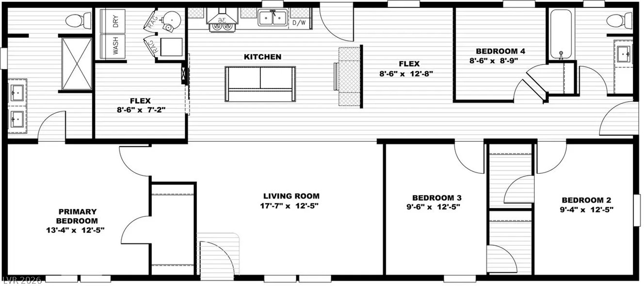 460 Box Canyon Road Alamo, NV 89001 - Photo 8 of 8 A detailed layout map outlines the spacious placement of bedrooms and multiple living areas.