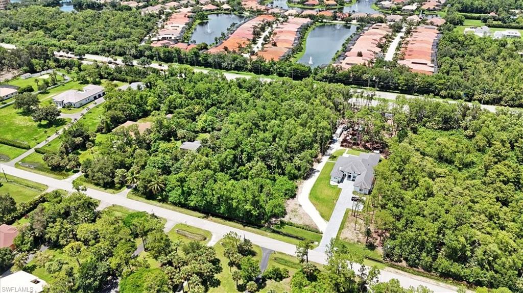 5665 Napa Woods Way Naples, FL 34116 - Photo 6 of 20 an aerial view of a house with a yard and lake view