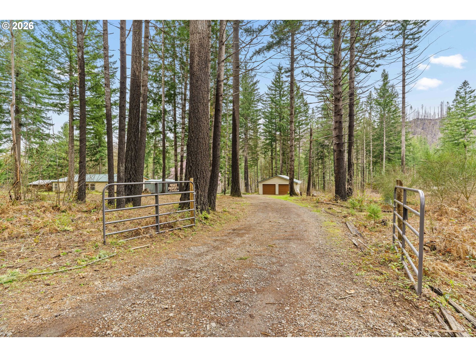 49400 Eagle Rock Place Vida, OR 97488 - Photo 36 of 48 a view of outdoor space with deck and trees