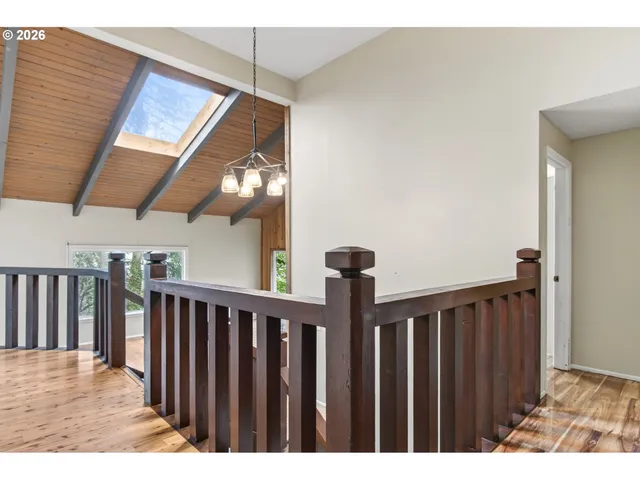 a view of a staircase