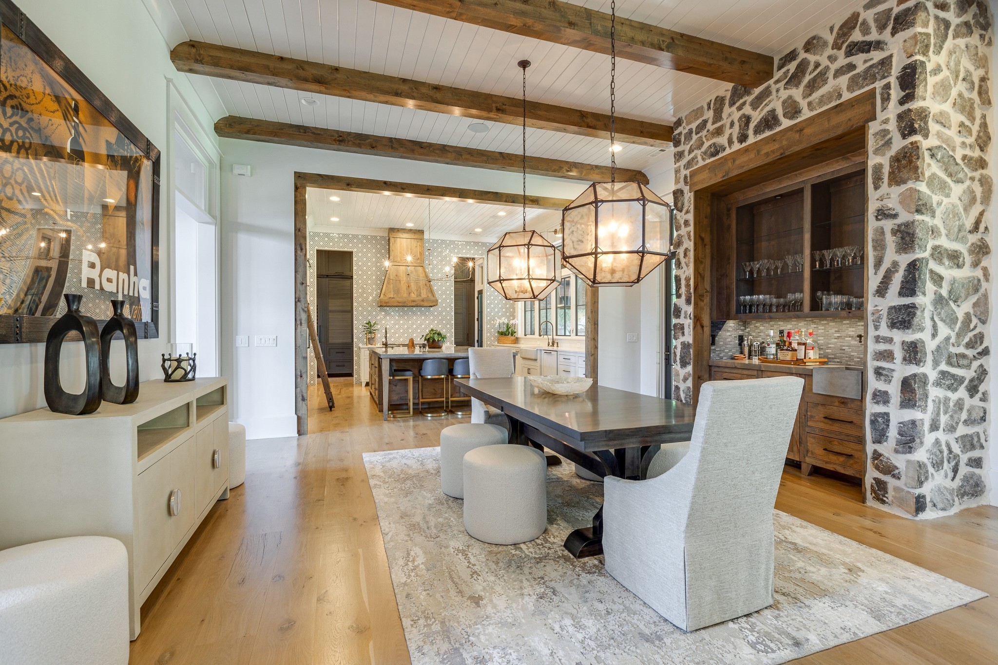 8455 Heirloom Boulevard College Grove, TN 37046 - Photo 14 of 69 a dining room with furniture and a floor to ceiling window