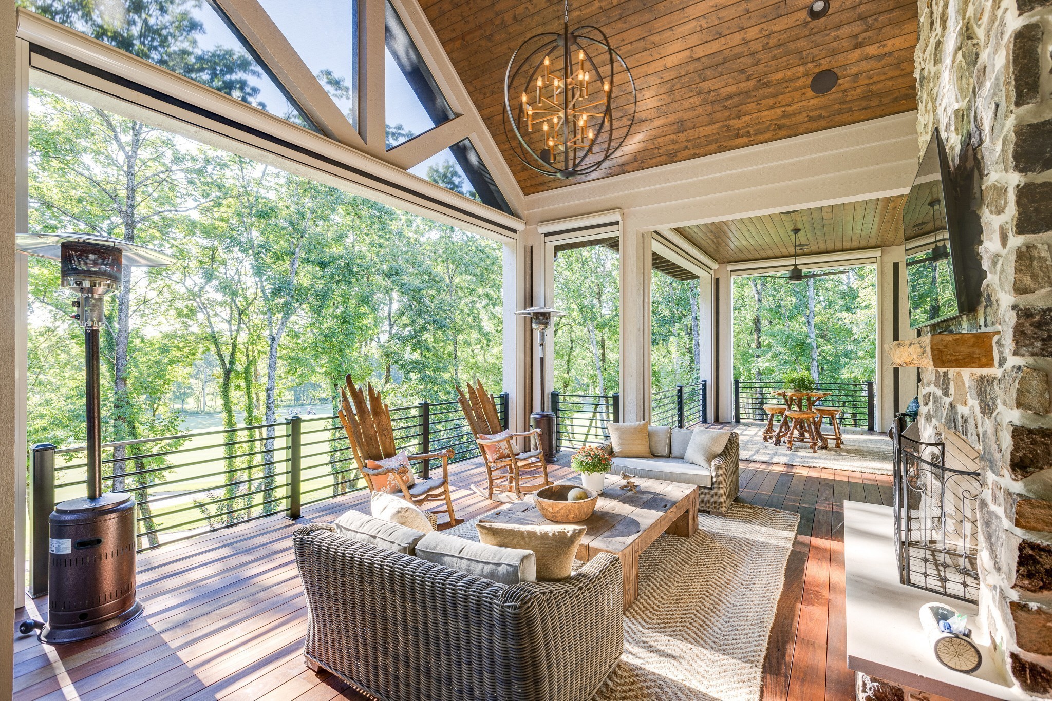 8455 Heirloom Boulevard College Grove, TN 37046 - Photo 66 of 69 a living room with furniture and a floor to ceiling window