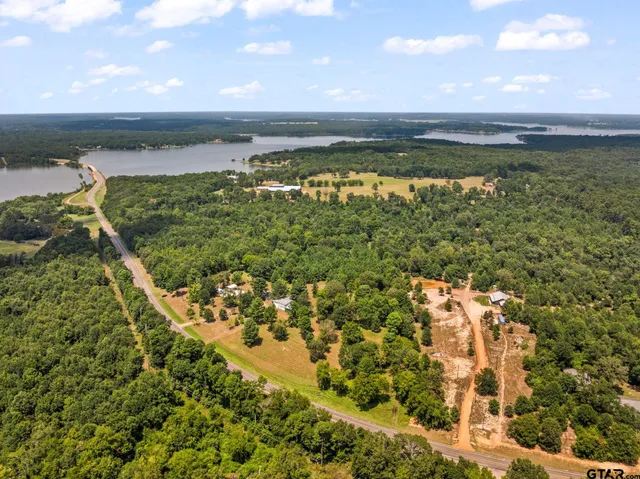 a view of an ocean and beach