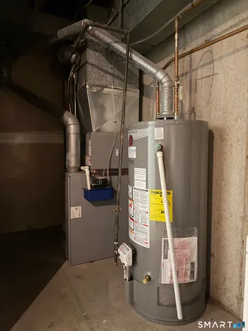 a view of a room with wooden door