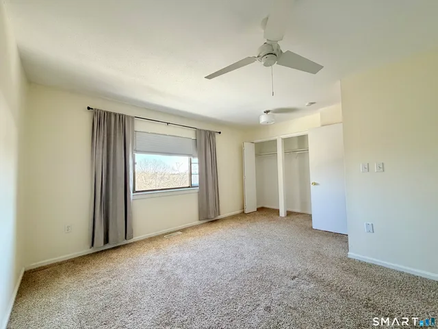 an empty room with a natural light