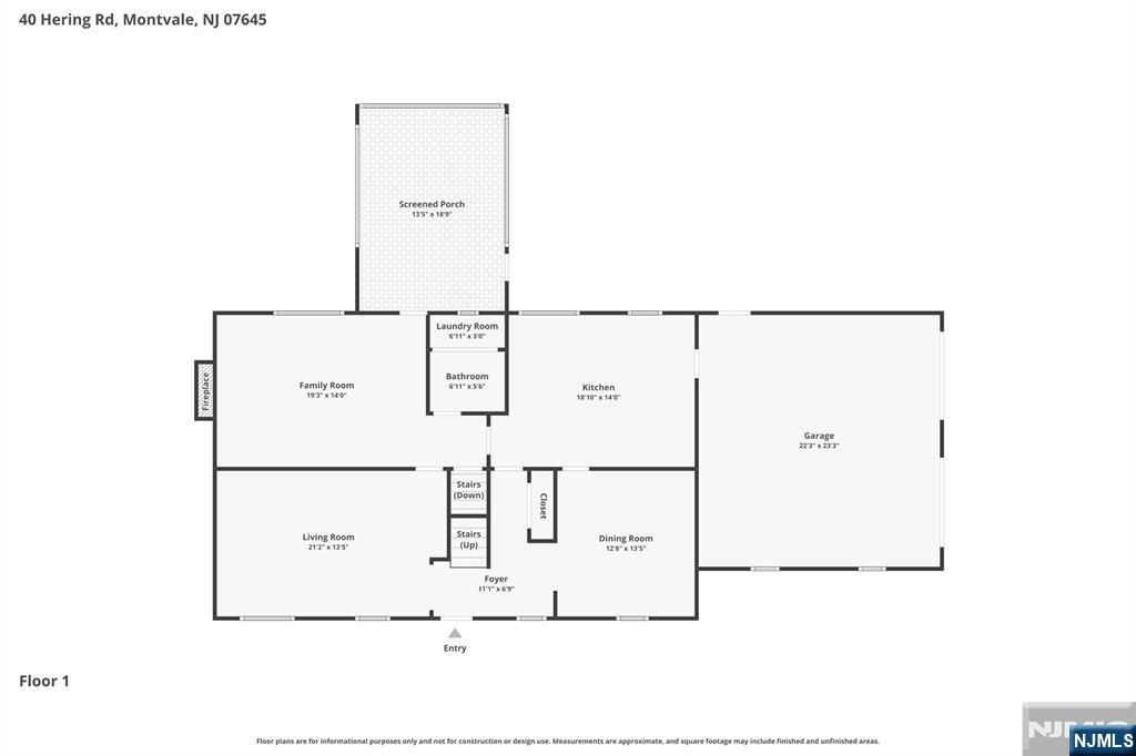 40 Hering Road Montvale, NJ 07645 - Photo 26 of 29 a picture of floor plan