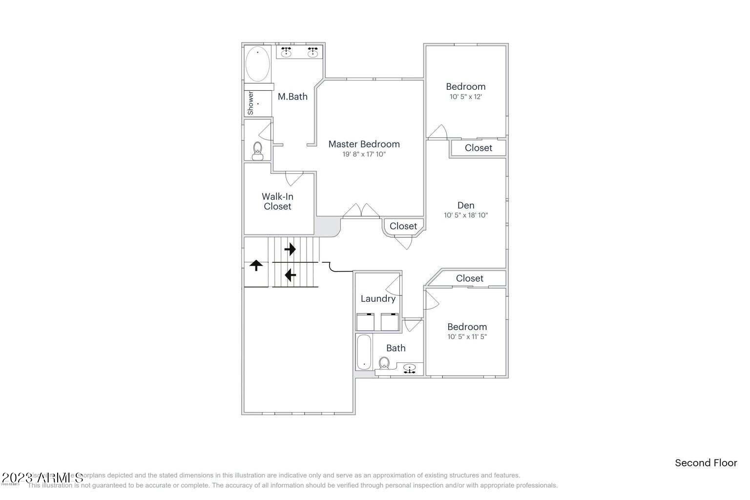 18645 Verdin Road Goodyear, AZ 85338 - Photo 69 of 69 2nd floor plan Verdin Rd