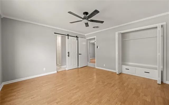 a view of an empty room