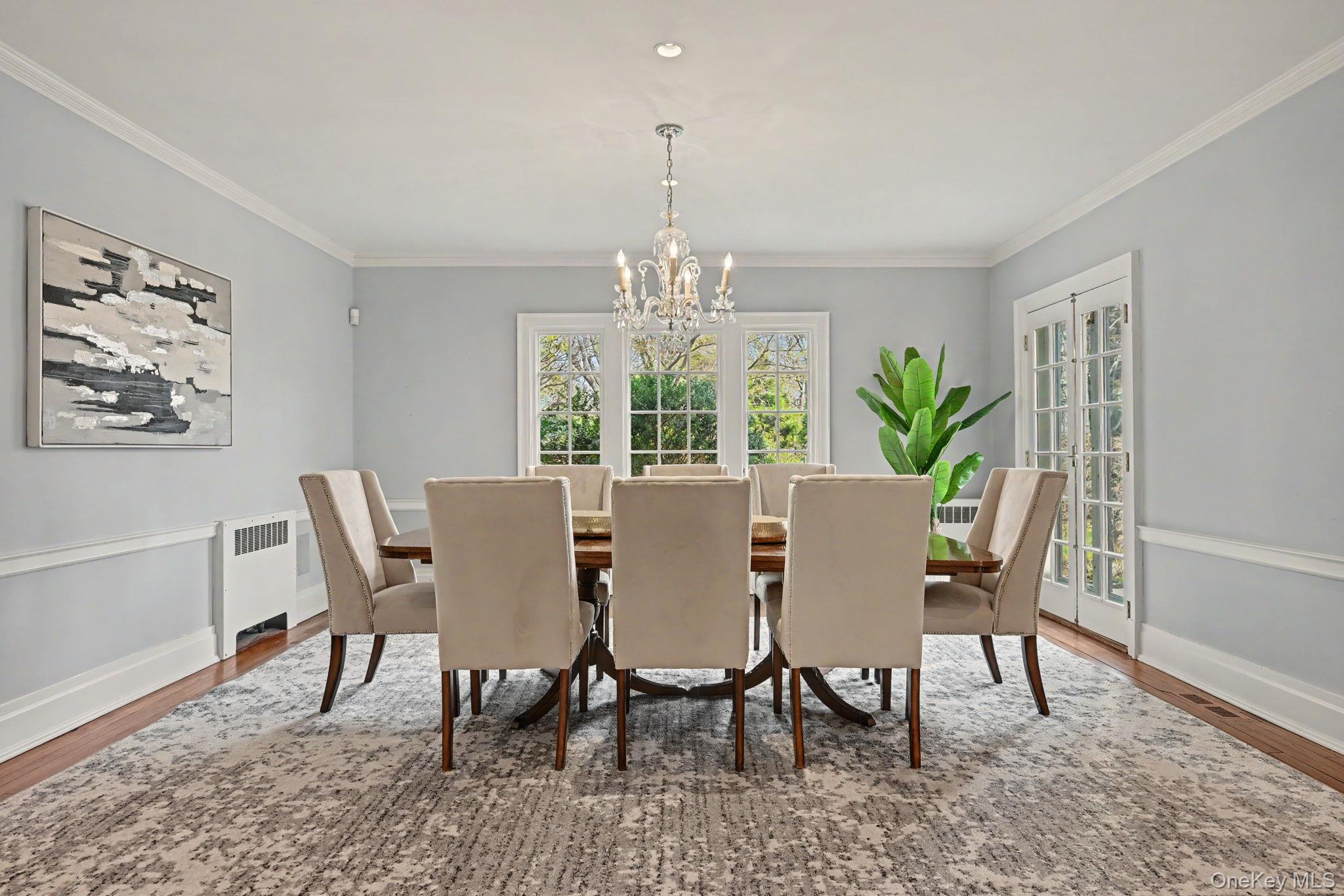 2 Park Drive South Rye, NY 10580 - Photo 17 of 50 a view of a dining room with furniture window and outside view
