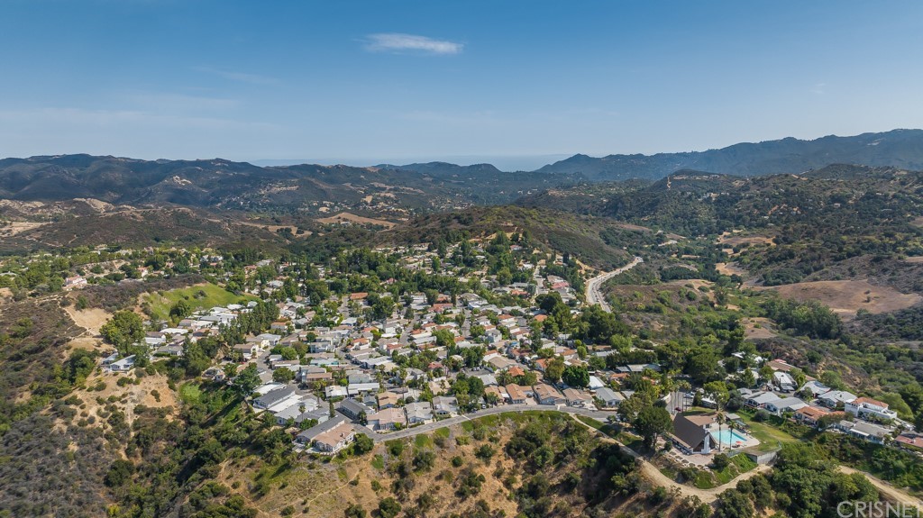 1177 Aztec Topanga, CA 90290 - Photo 62 of 65 an aerial view of residential house and green space