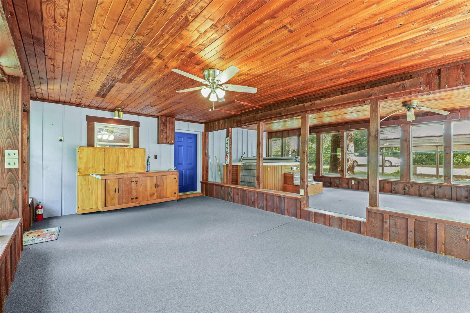 16322 Shangri La Road Oakwood, IL 61858 - Photo 33 of 42 a view of an empty room with a balcony